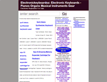 Tablet Screenshot of electronickeyboardoz.com